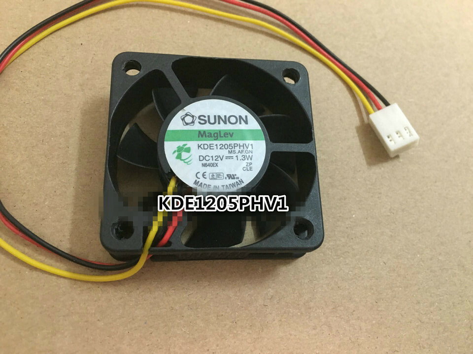 1X  CPU chassis power supply fan 3-wire KDE1205PHV1 5015 12V 1.3W 5 cm 