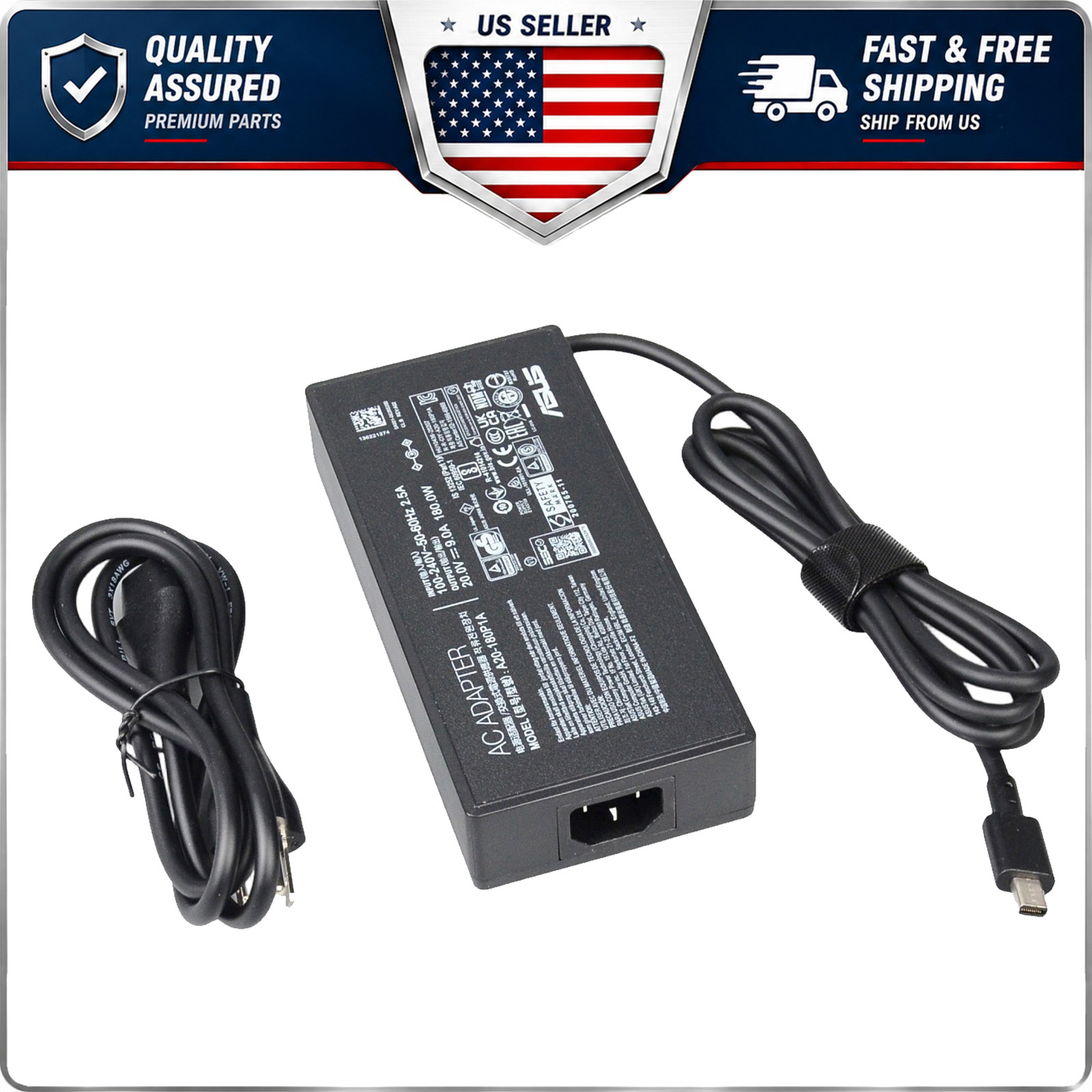 180W AC Adapter Charger for ASUS ROG Zephyrus G14 2024 GA403UI GA403UV GA403UU