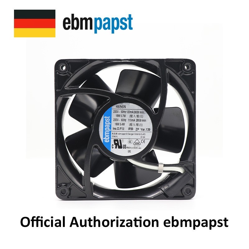 Ebmpapst 4656N Axial Fan 230V 19/18W 120/115mA 120*120*38mm Cabinet Cooling Fan