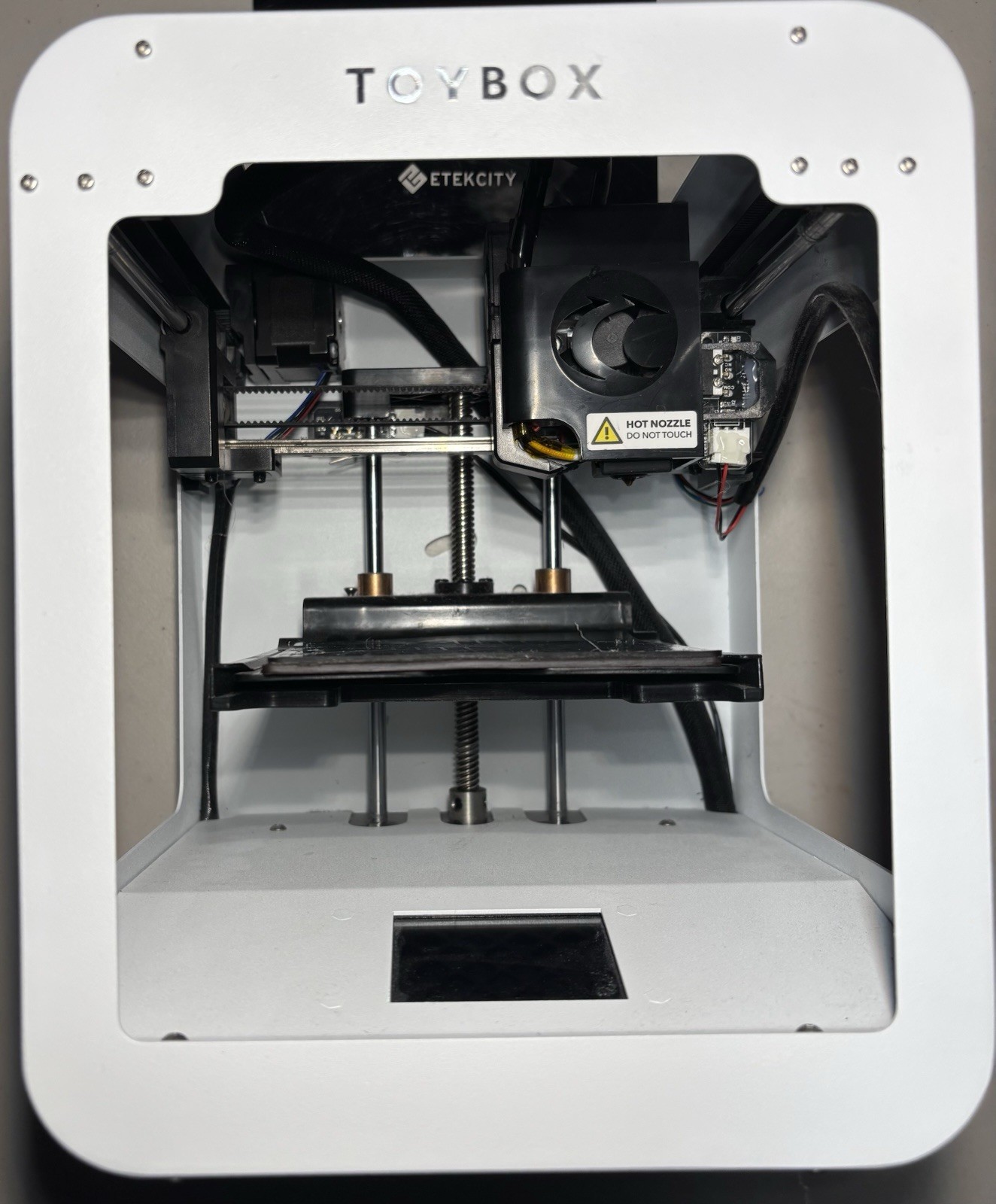 Toybox 3-D Printer Alpha One TESTED With Charger And Filament Holder