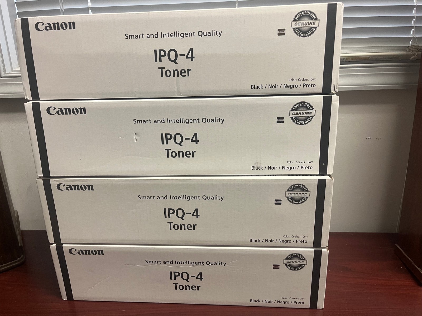 CANON IPQ-4 BLACK TONER, 4 NEW BOXES