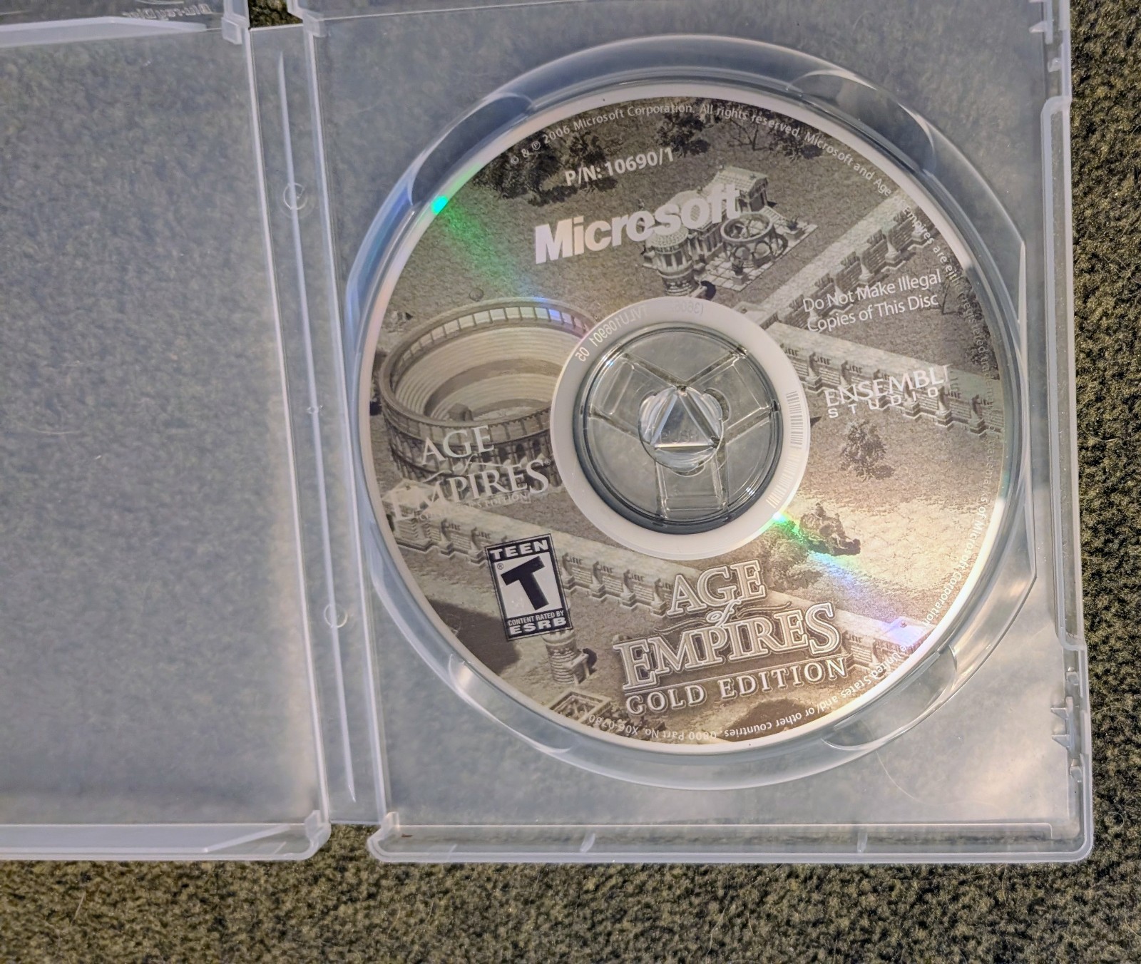 Microsoft Age of Empires Gold Edition PC Game CD Disc, MPN 106901