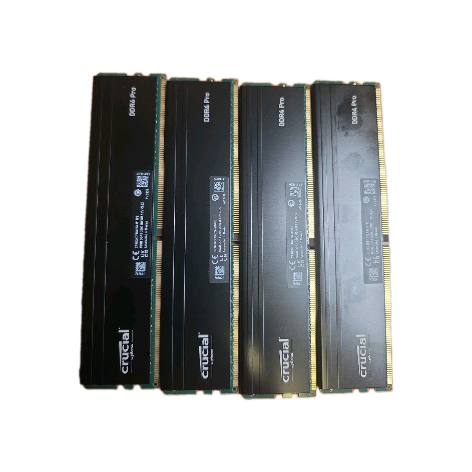 Crucial Pro 32GB (4x16GB) DDR4-3200 RAM CP16G4DFRA32A.M16FE CL22