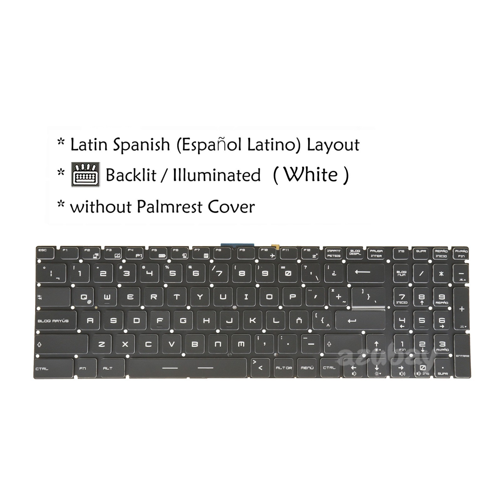 Teclado Español /LA For MSI V143422KK1 V143422GK V143422GK1 V143422GK2 NSK-FB1BN