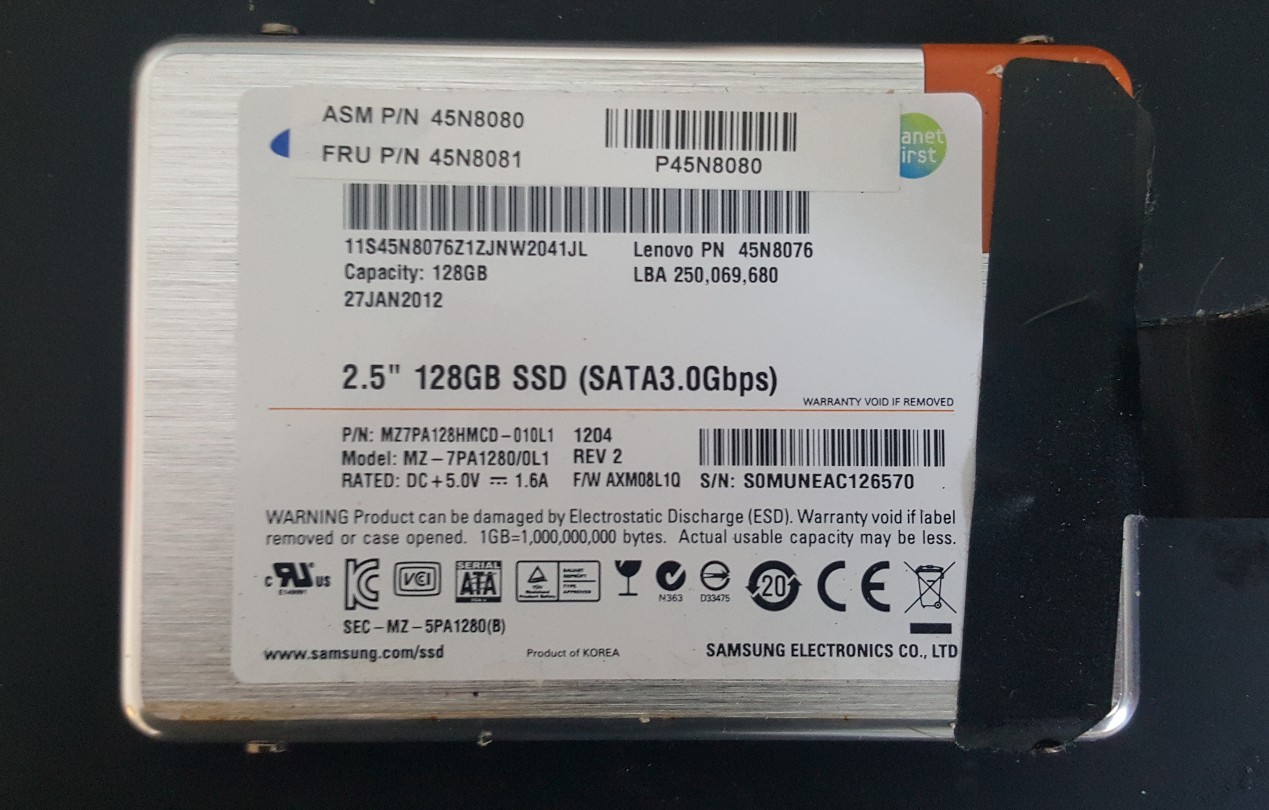 Samsung MZ7PA128HMCD-010L1 128GB SSD 2.5" 3.0Gbps Solid State Drive