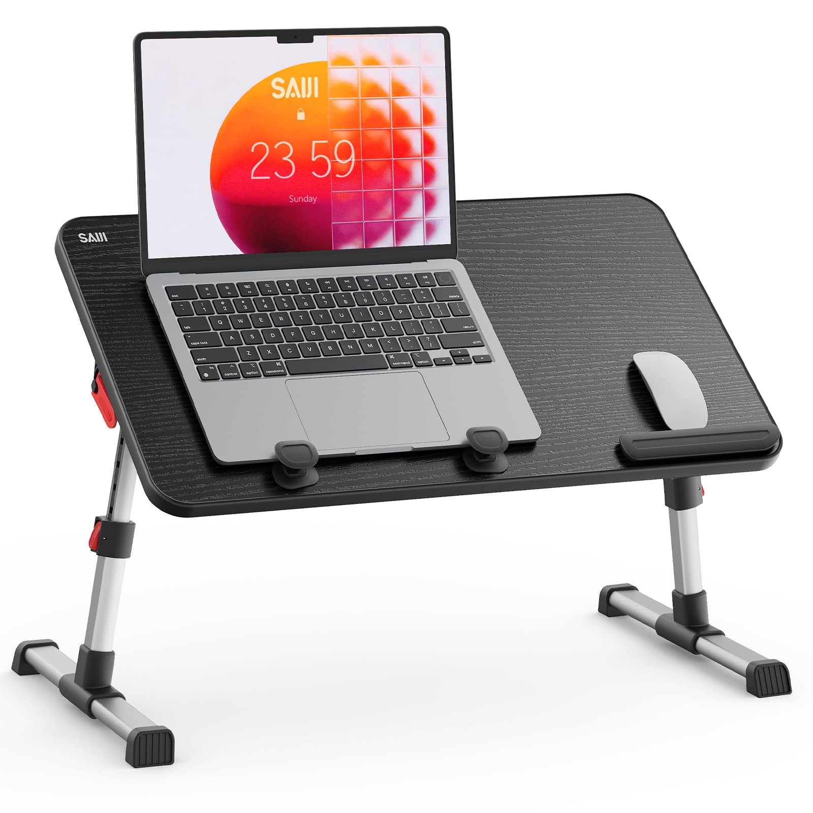 Best Laptop Desk Table, SAIJI Adjustable Stand, Portable Lap Desks with Foldable