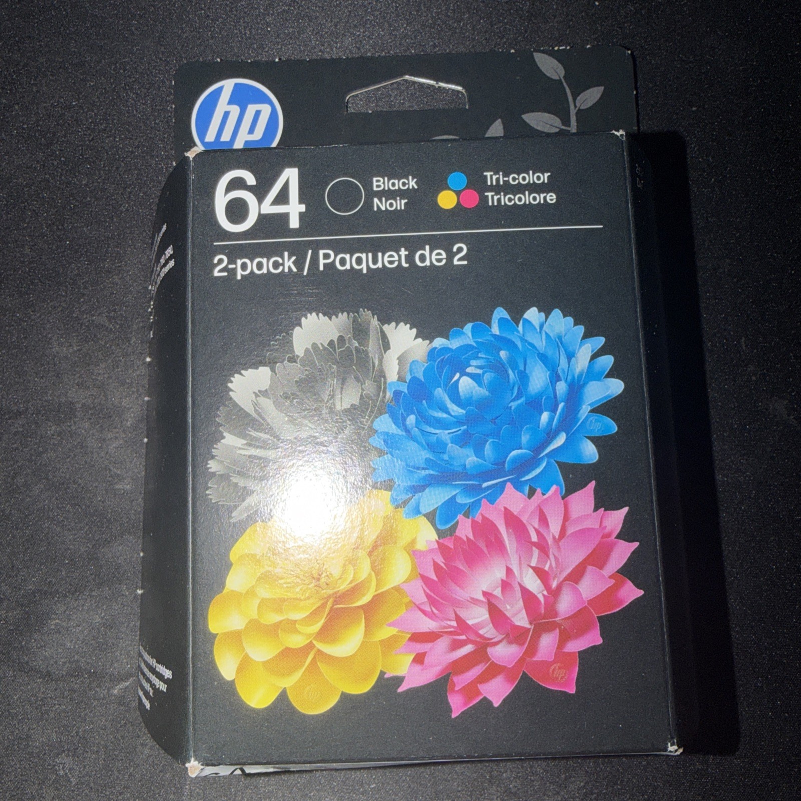 HP 64 2-Pack Black & Tri Color Combo Ink Cartridges Genuine OEM - Exp 1/2028