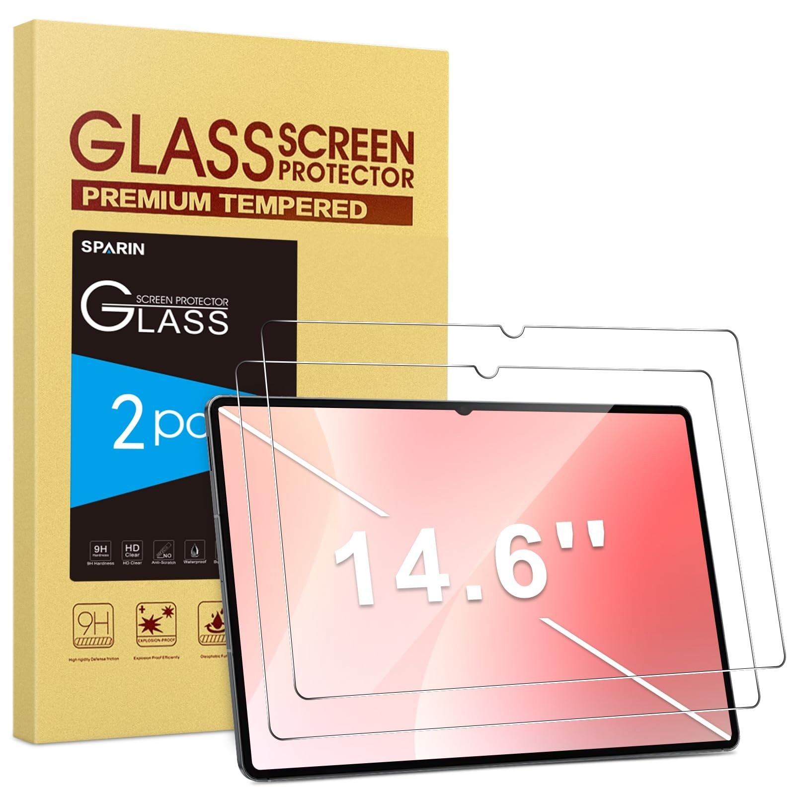2 Pack Screen Protector for Samsung Galaxy Tab S11 Ultra 14.6" - HD Clear, Anti-