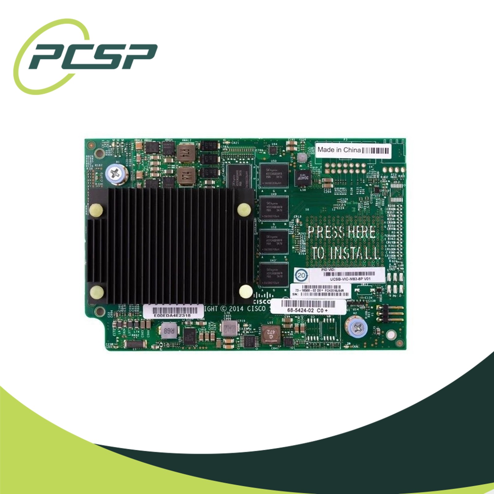CISCO UCS UCSB-VIC-M83-8P 1380 2-PORT 40GB FCOE MEZZANINE ADAPTER CARD