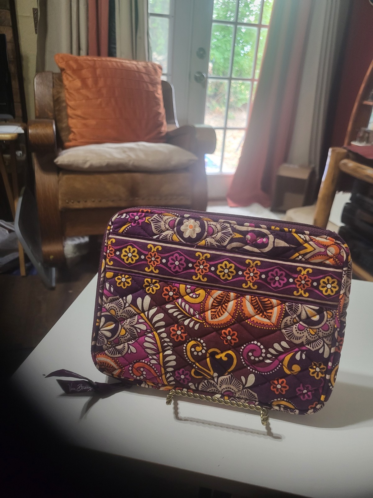 Vera Bradley Safari Sunset Ipad E-Reader Padded Kindle Tablet Case 9x7x1 NEW