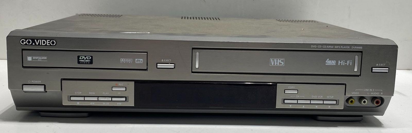This is a Go Video DVR4400 DVD/VHS combo recorder