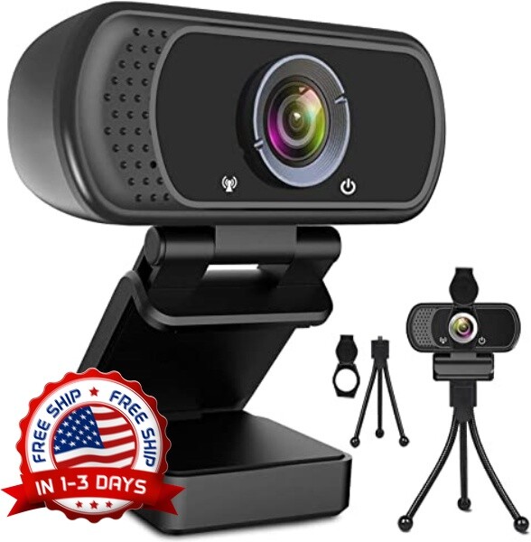Camara Web USB HD Para Computadora PC Laptop Video Confencias Con Mic y Trípode