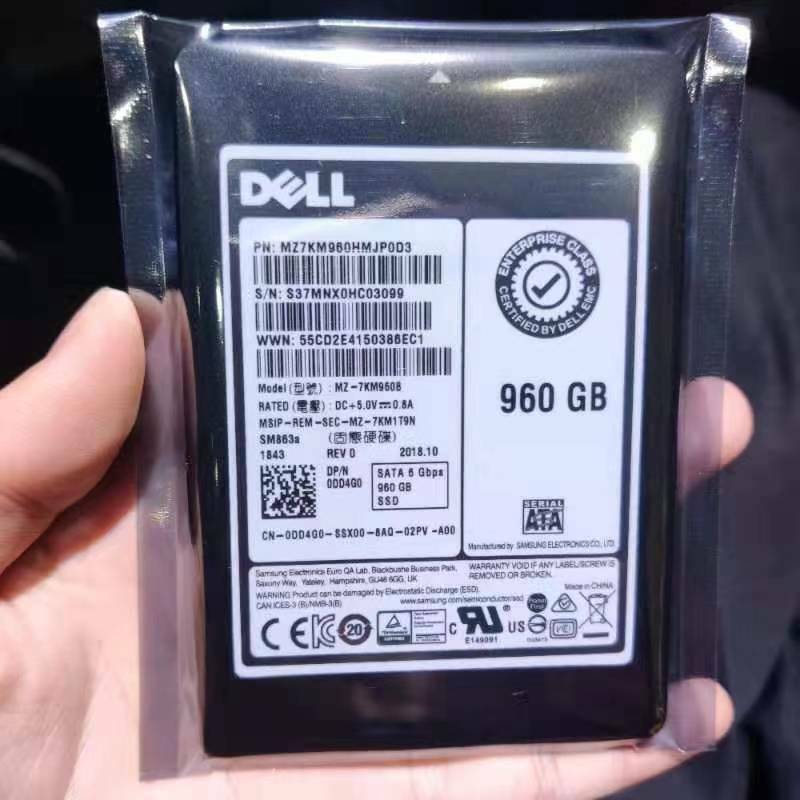 Samsung SSD SM863a 960GB MZ-7KM960B SATA 6 G bps MZ7KM960HMJP0D3 DELL 0DD4G0