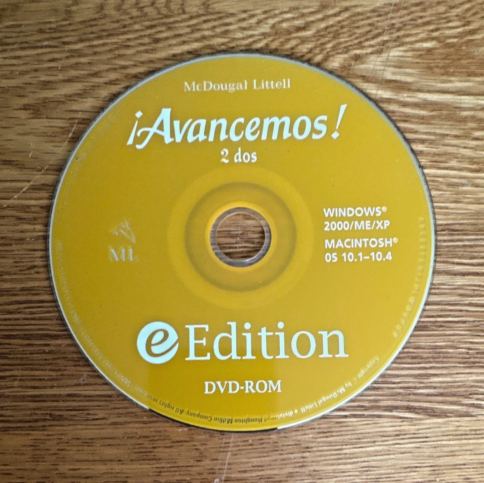 McDougal Littell ¡Avancemos 2 dos eEdition DVD-ROM Software (DVD-ROM Format)