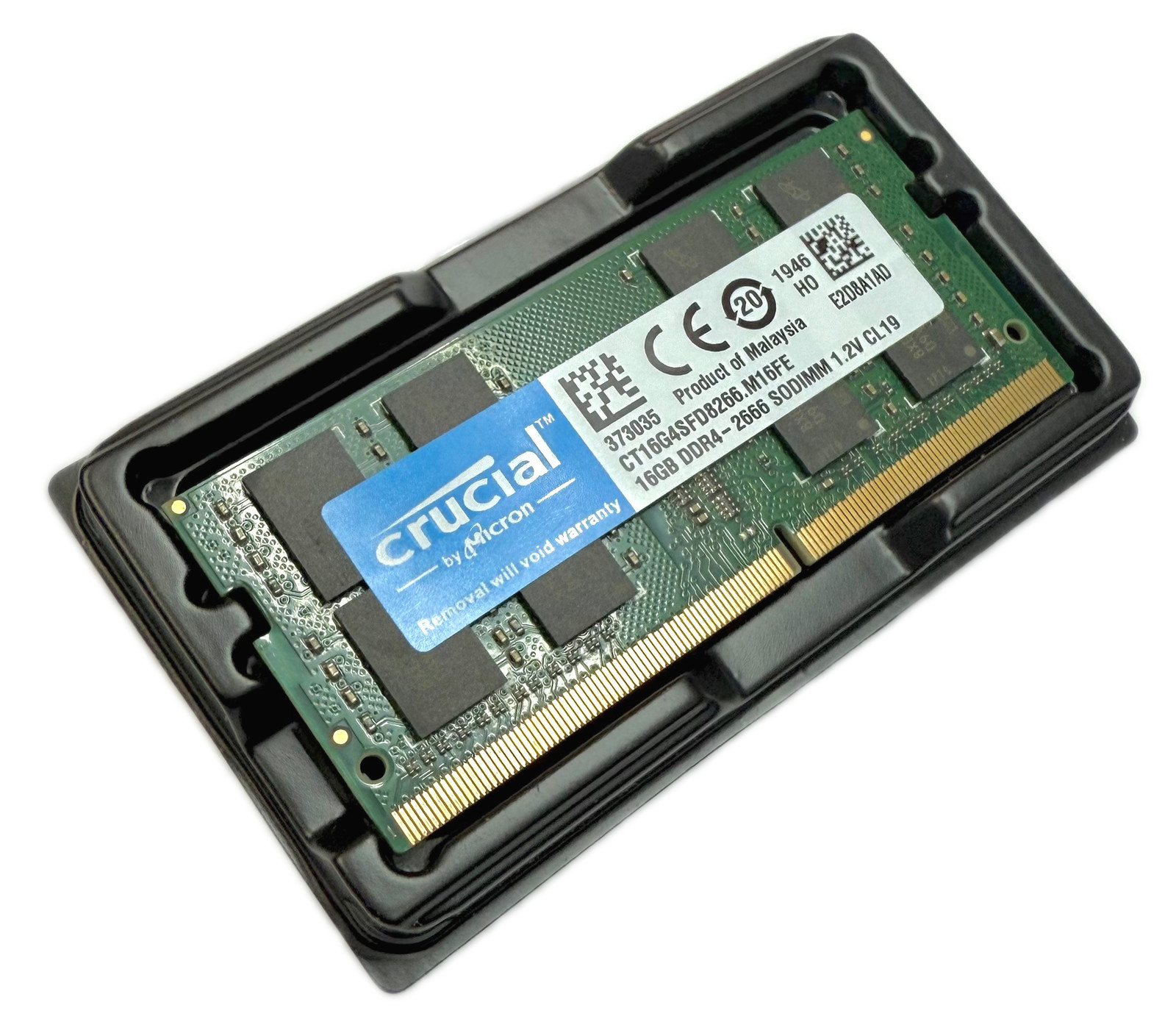 CT16G4SFD8266 CRUCIAL DDR4-2666 SODIMM 16GB Capacity 2666MT/s Speed 1.2V...