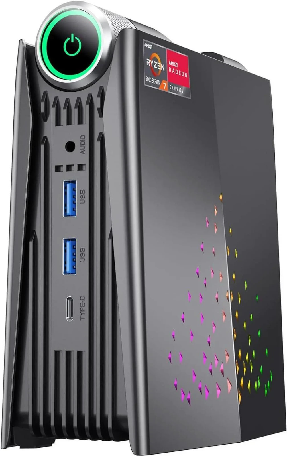 KAMRUI AMR5 4K Mini PC AMD Ryzen 7 5700U 32GB DDR4 RAM 512GB NVMe SSD Windows 11