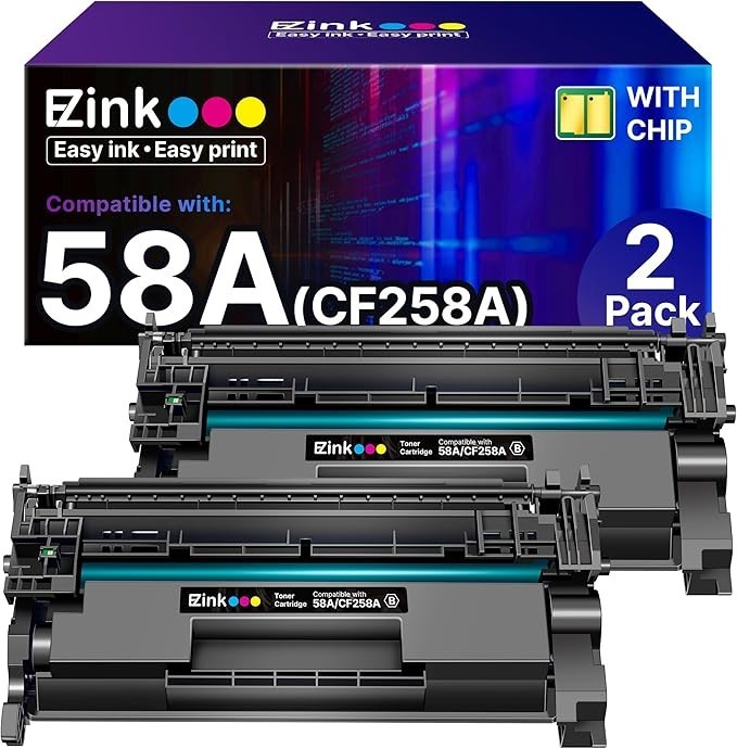 E-Z Ink Cartucho de tóner 58A CF258A (con chip) compatible con HP 58A CF258A 58X