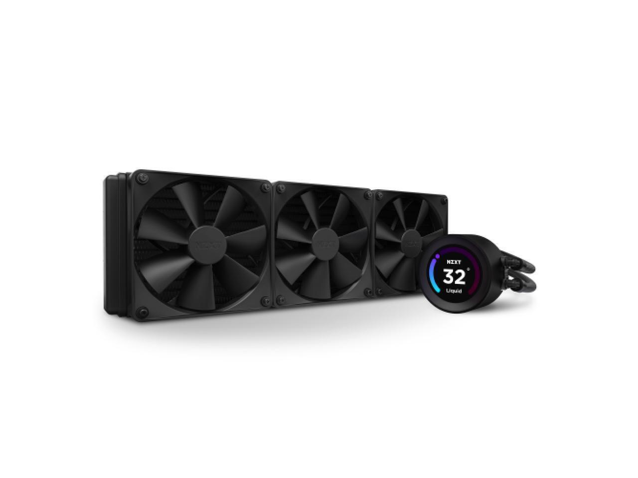 NEW, NZXT Kraken Elite 360 3x120mm AiO Liquid CPU Cooler - Matte Black