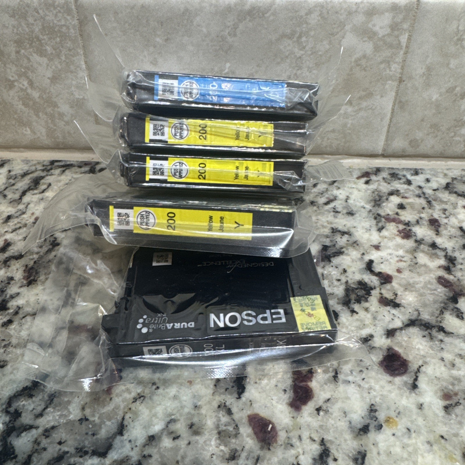 Epson 200XL Black 200 Cyan Yellow X3 Ink Cartridges Genuine - Sealed Wow