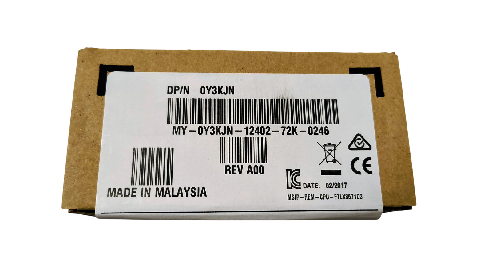New In Box Dell Y3KJN Intel 10GB SFP+ Transceiver