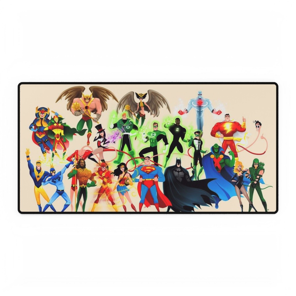 DC Comics Justice League Expanded Cast Movie Logo Mouse Pad Desk Mats