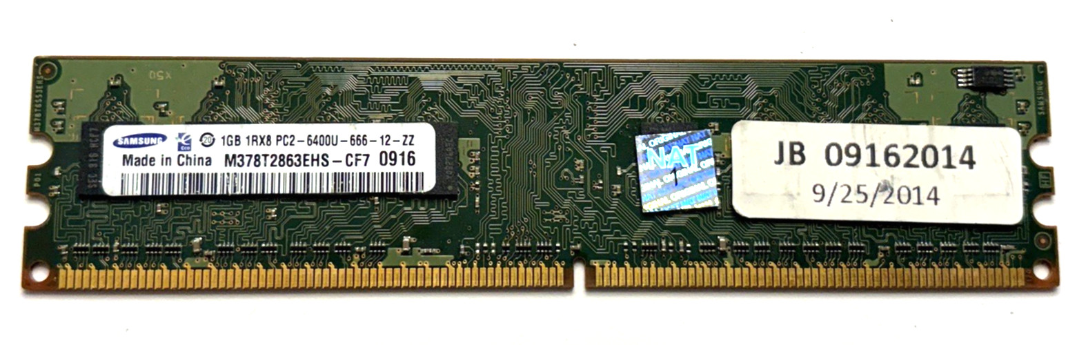 Samsung 1 GB DIMM 667 MHz DDR2 Memory (M378T2863RZS-CE6)