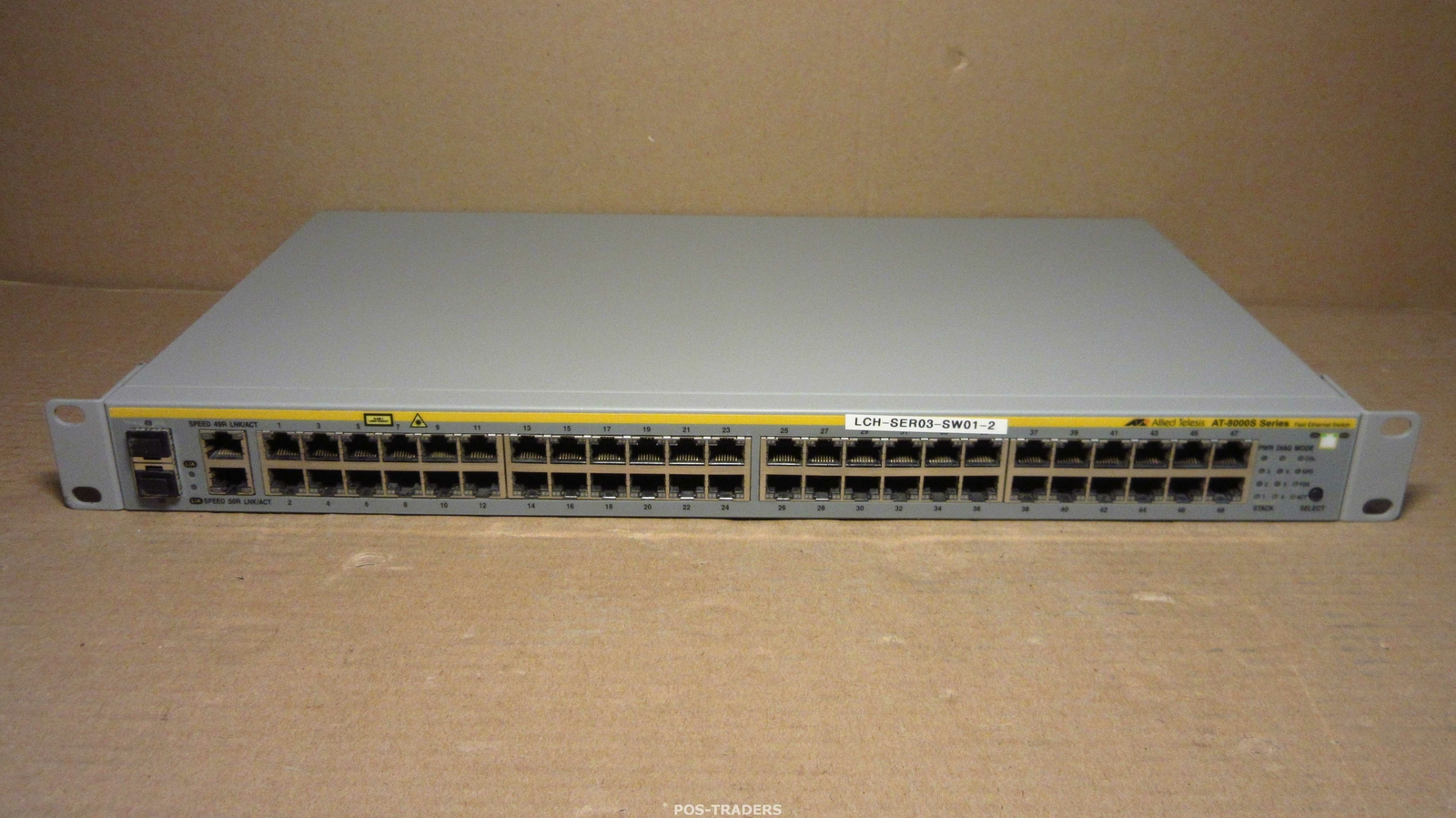 ALLIED TELESIS AT-8000S/48 48-PORT 10/100 Managed Switch + 2x SFP INCL RM EARS