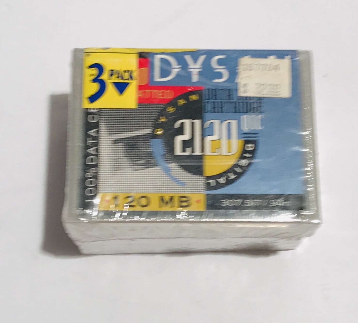 Lot of 3 Dysan 2120 QIC Data Tape Cartridge 120MB QIC-80 Formatted New Sealed