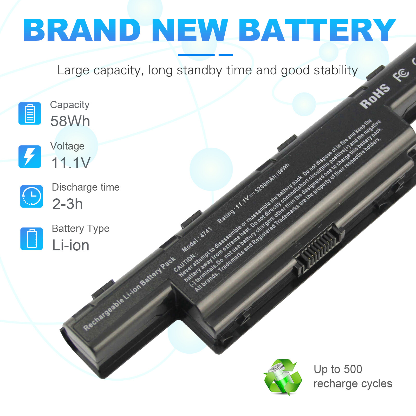 🧡LOT OF Battery For Gateway Acer Aspire 4551 4741 AS10D AS10D31 AS10D41 AS10D51