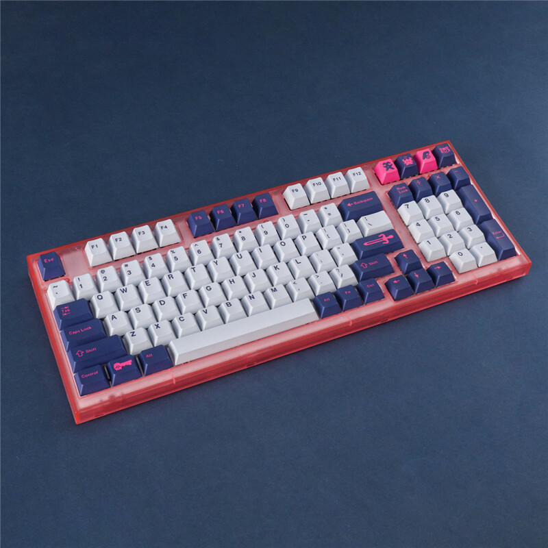 Cojiro Theme Dark Purple Keycap 129 Keys Cherry Profile PBT For MX 