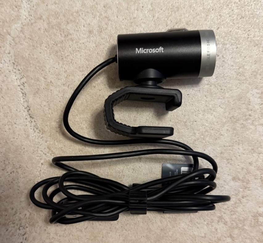 GENUINE Microsoft #1393 LifeCam Cinema 720p HD Webcam for Business  Black