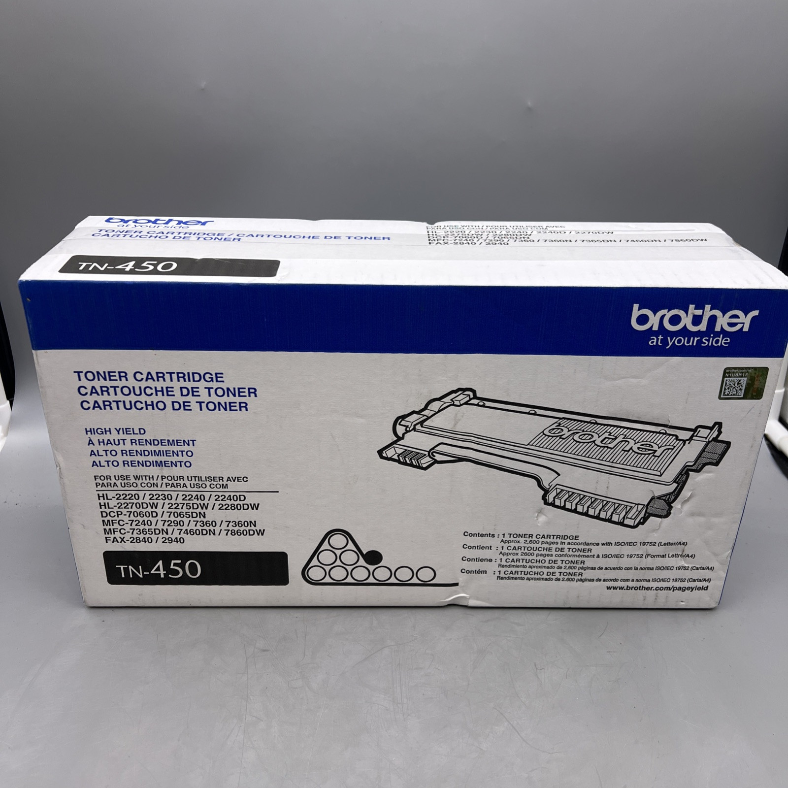 Brother TN460 High Yield Laser Toner Cartridge  OEM Genuine  Factory Sealed P01