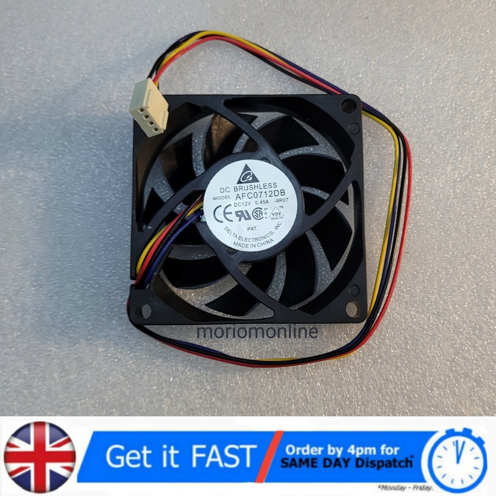 DELTA 12V DC PWM 4 Pin 7cm 70mm x 15mm PC Computer Case CPU GPU Cooling Fan 7015