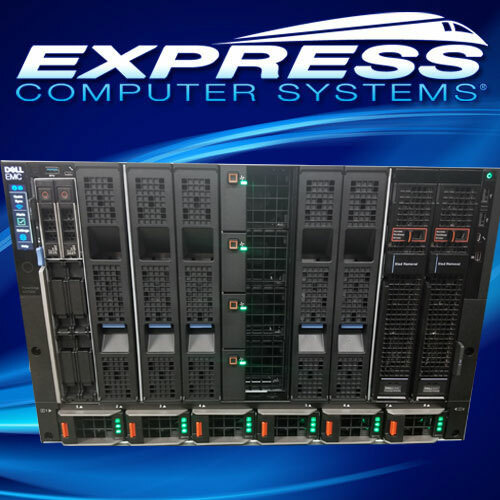 Dell MX7000 Chassis, 1x MX9116n Switch, 1x MX7116n, 1x MX740c 2x Plat 8268 512GB