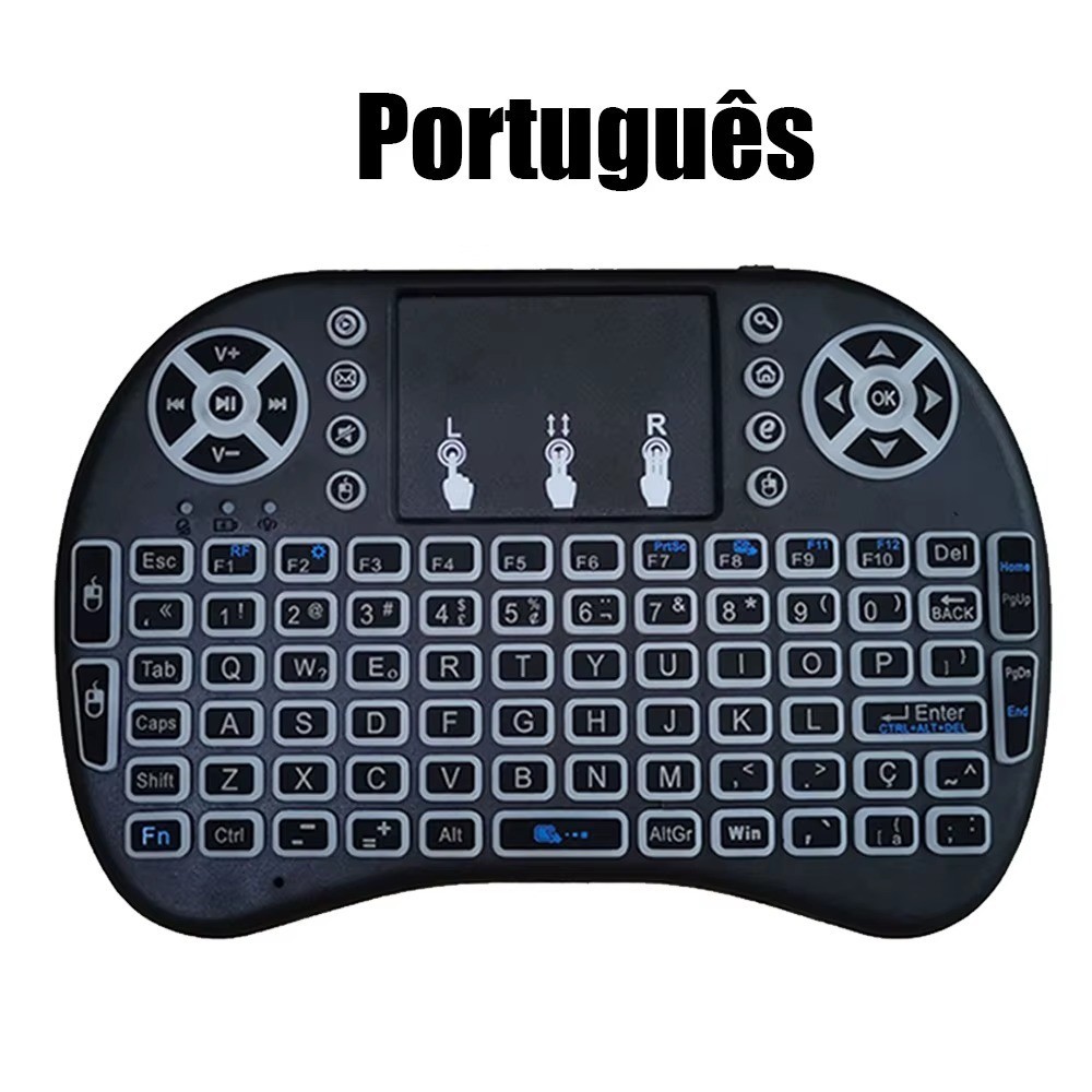 MRSVI i8 2.4G Air Mouse Mini Wireless Keyboard with Touchpad Backlit