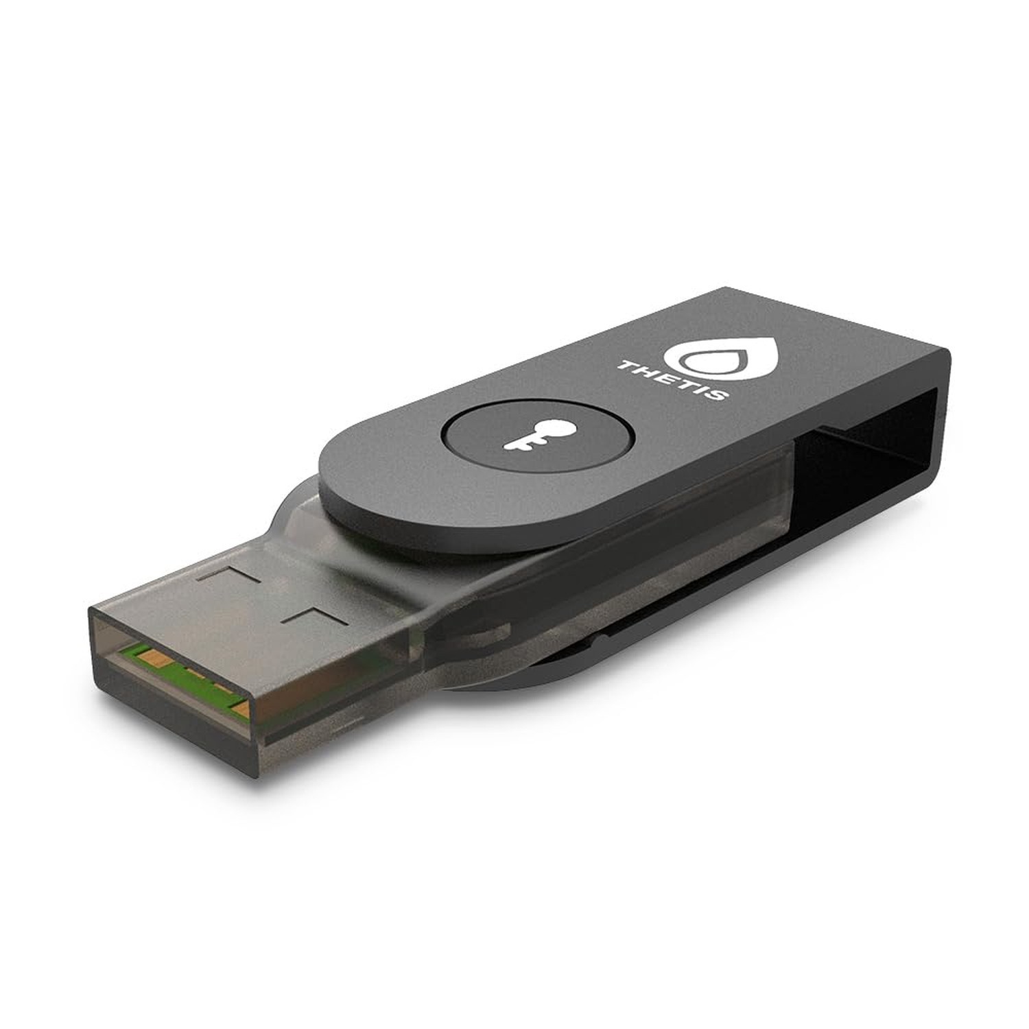 Thetis Pro-A FIDO2 Security Key Passkey Device with USB A & NFC Enabled Black