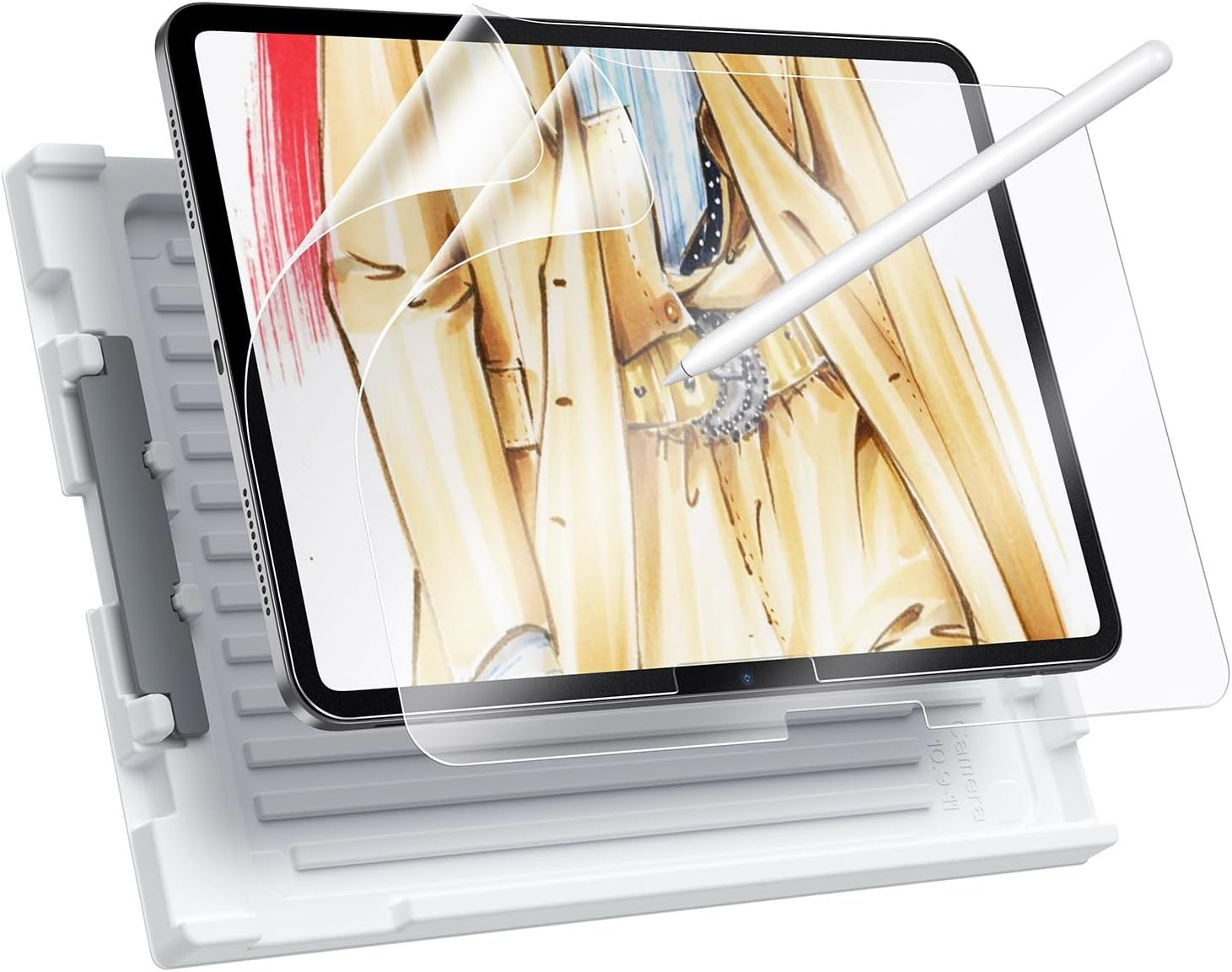 2 Pack Paper-Feel Screen Protector for iPad A16 11th/10th 11/10.9 Inch