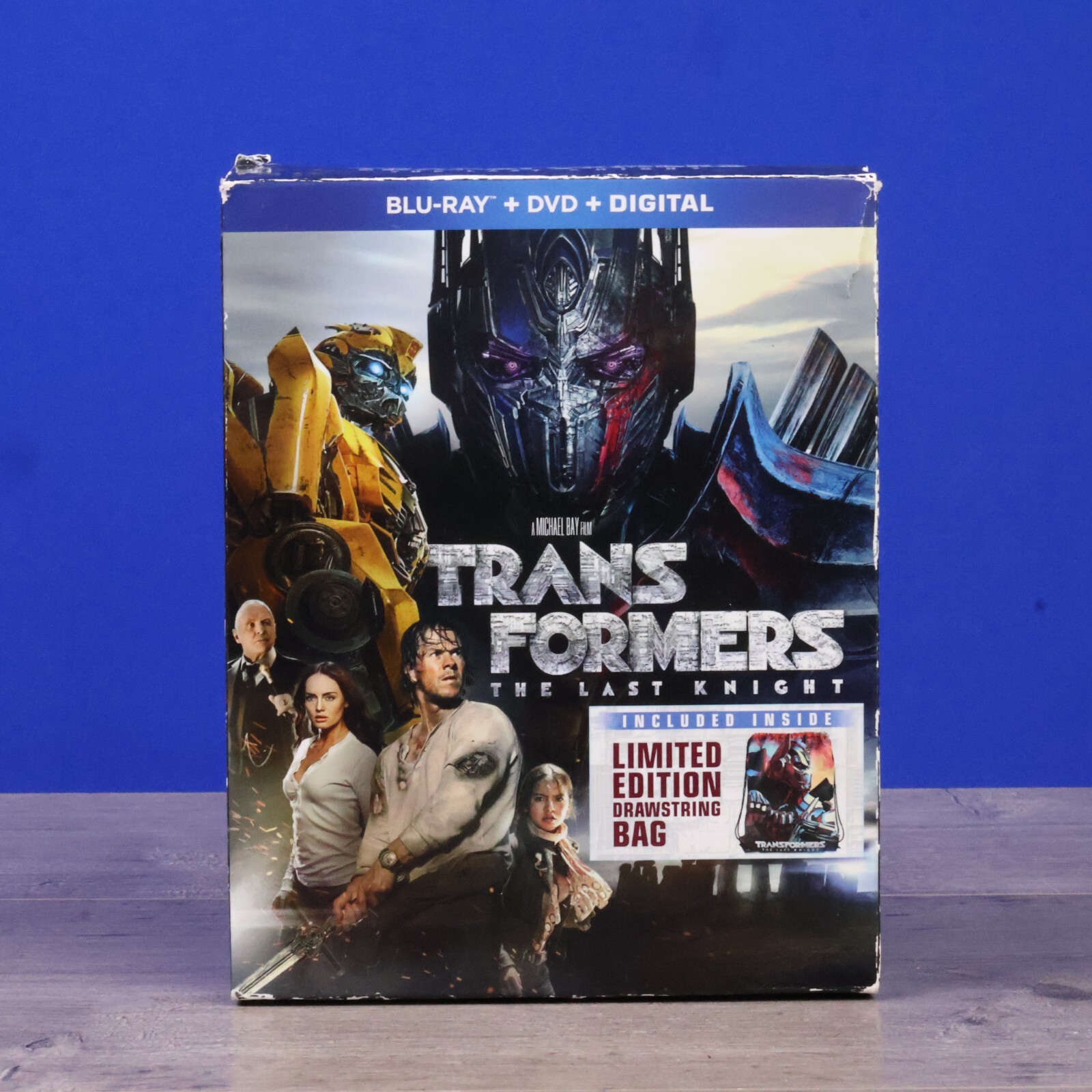 Transformers: The Last Knight Limited Edition DVD, W/ Draw String Bag