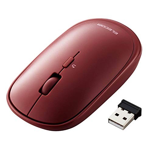 ELECOM Wireless Mouse 2.4GHz Slint M-TM10DBRD Thin Quiet 4 Buttons Presentation