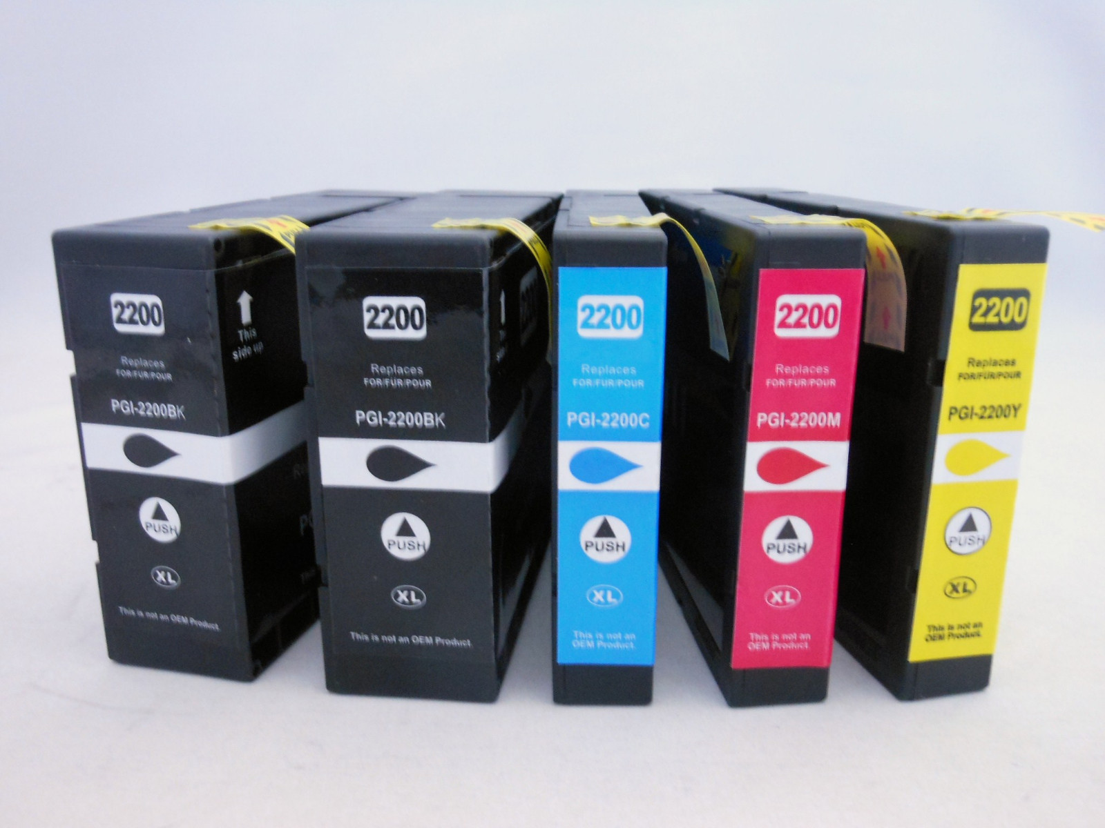 PGI2200 PGI-2200BK C M Y Ink Cartridge for Canon Maxify MB5020 MB5320 IB4020 5PK