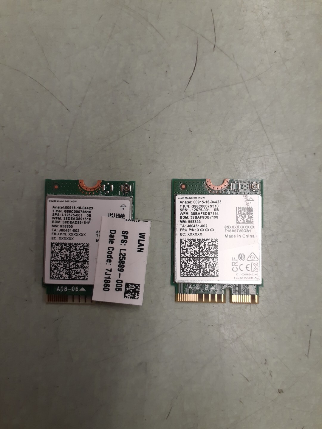 (2) HP 15-bs Series 15.6" Genuine Laptop Wireless Wi-Fi Card L12675-001 9461NGW