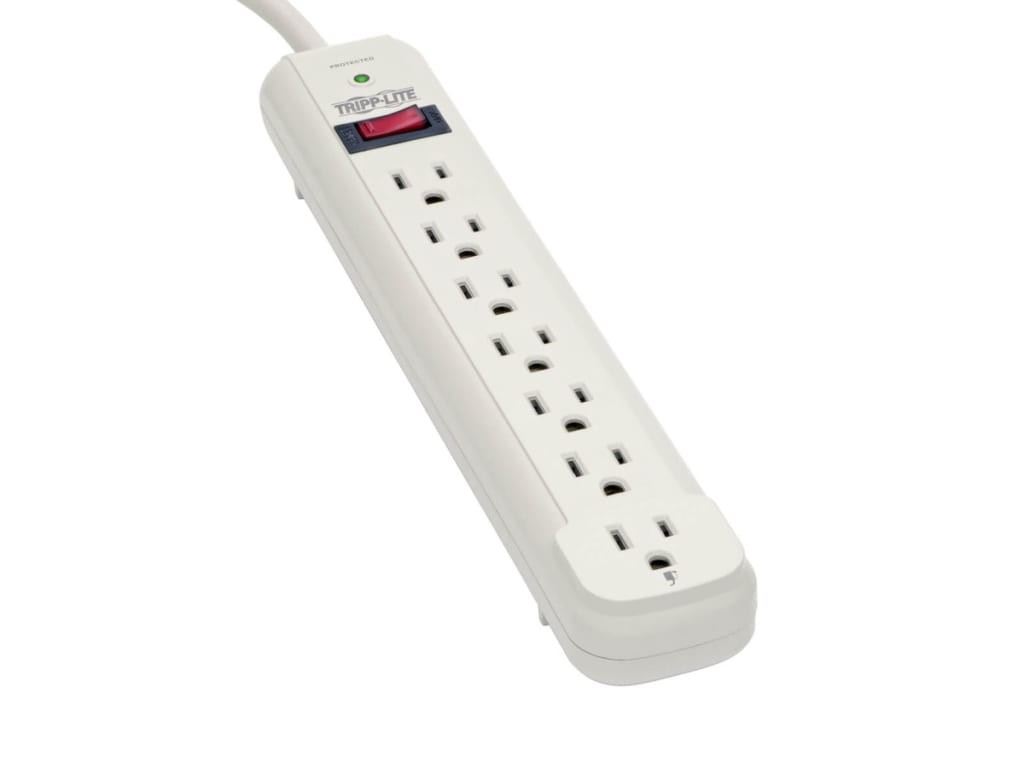 Tripplite TLP725 - Protect It 7-Outlet Surge Protector, 25 ft. Cord, 1080