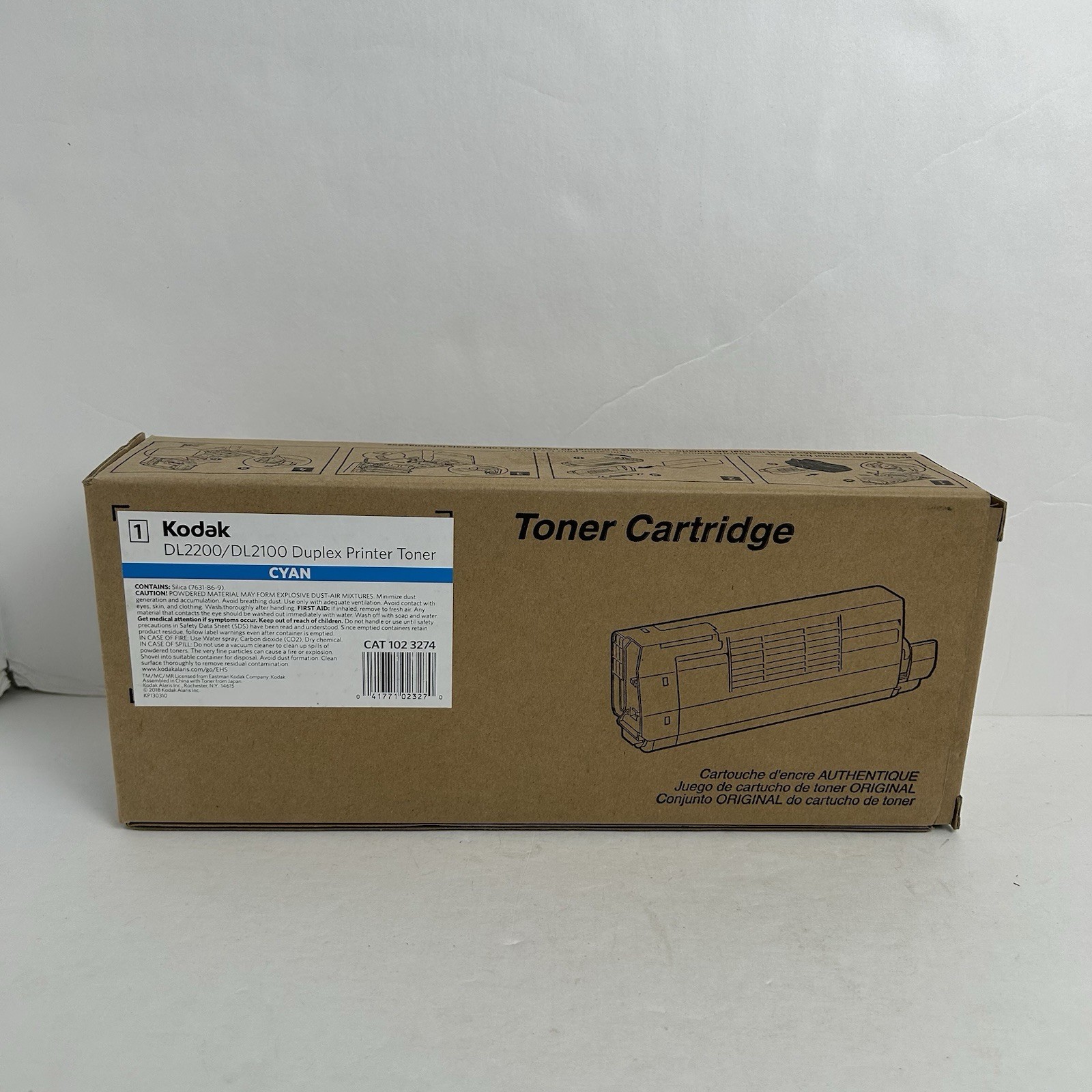 KODAK DL2200/DL2100 DUPLEX PRINTER TONER CARTRIDGE CYAN SEALED 