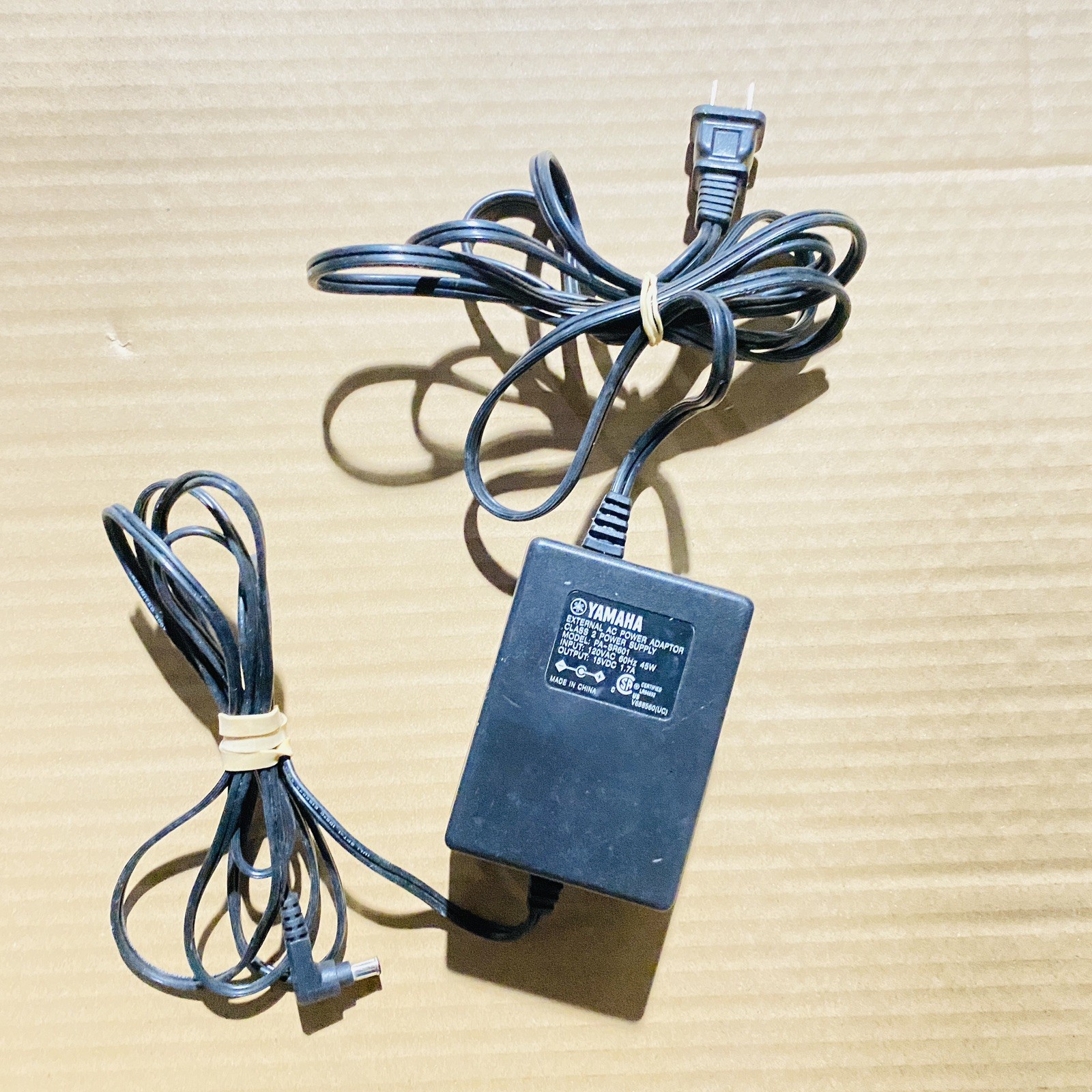Genuine YAMAHA PA-SR601 - AC/DC ADAPTER 15VDC 1.7A Class 2 Power Supply OEM