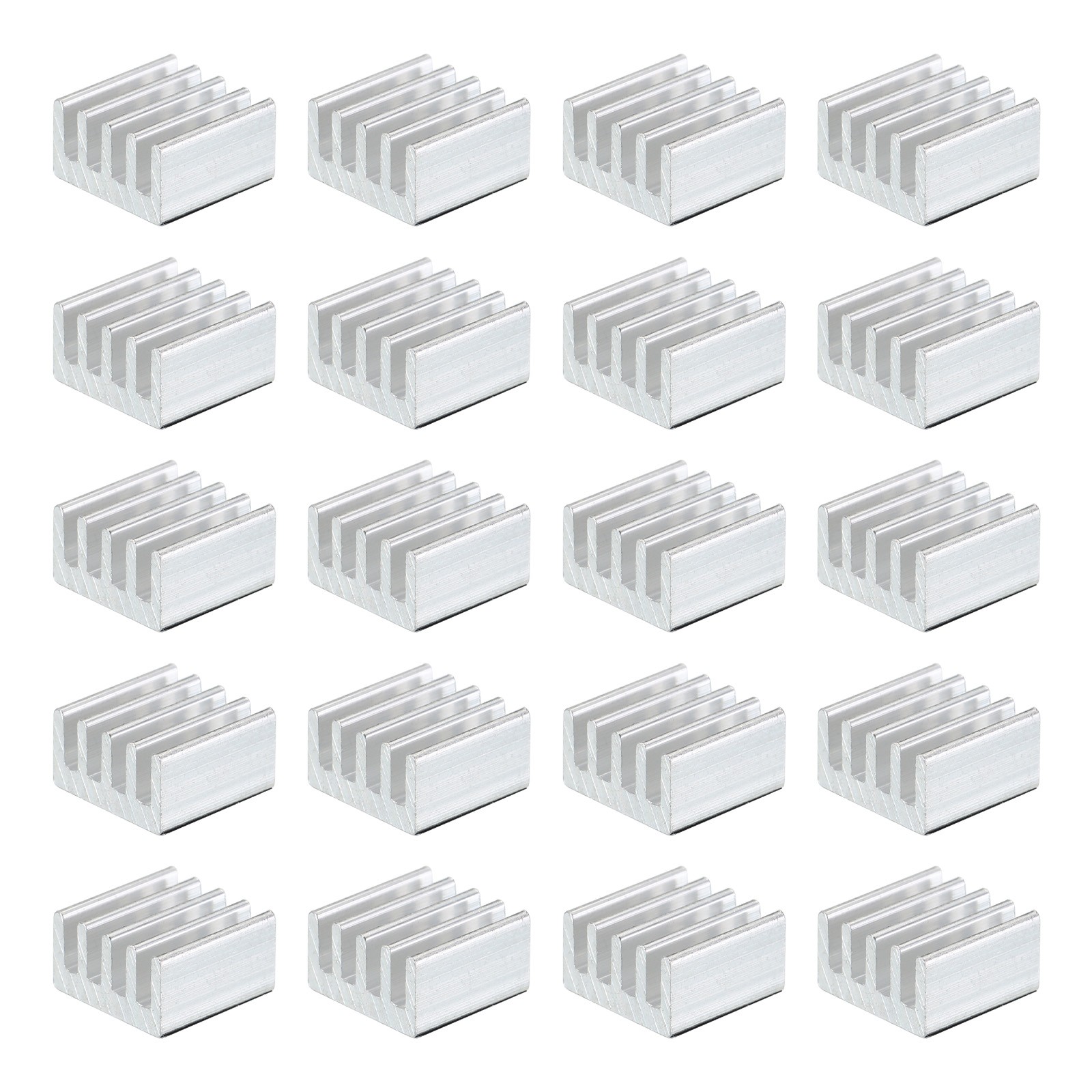 20Pcs 9x9x5mm Heatsink Aluminum Radiator Heat Sink White