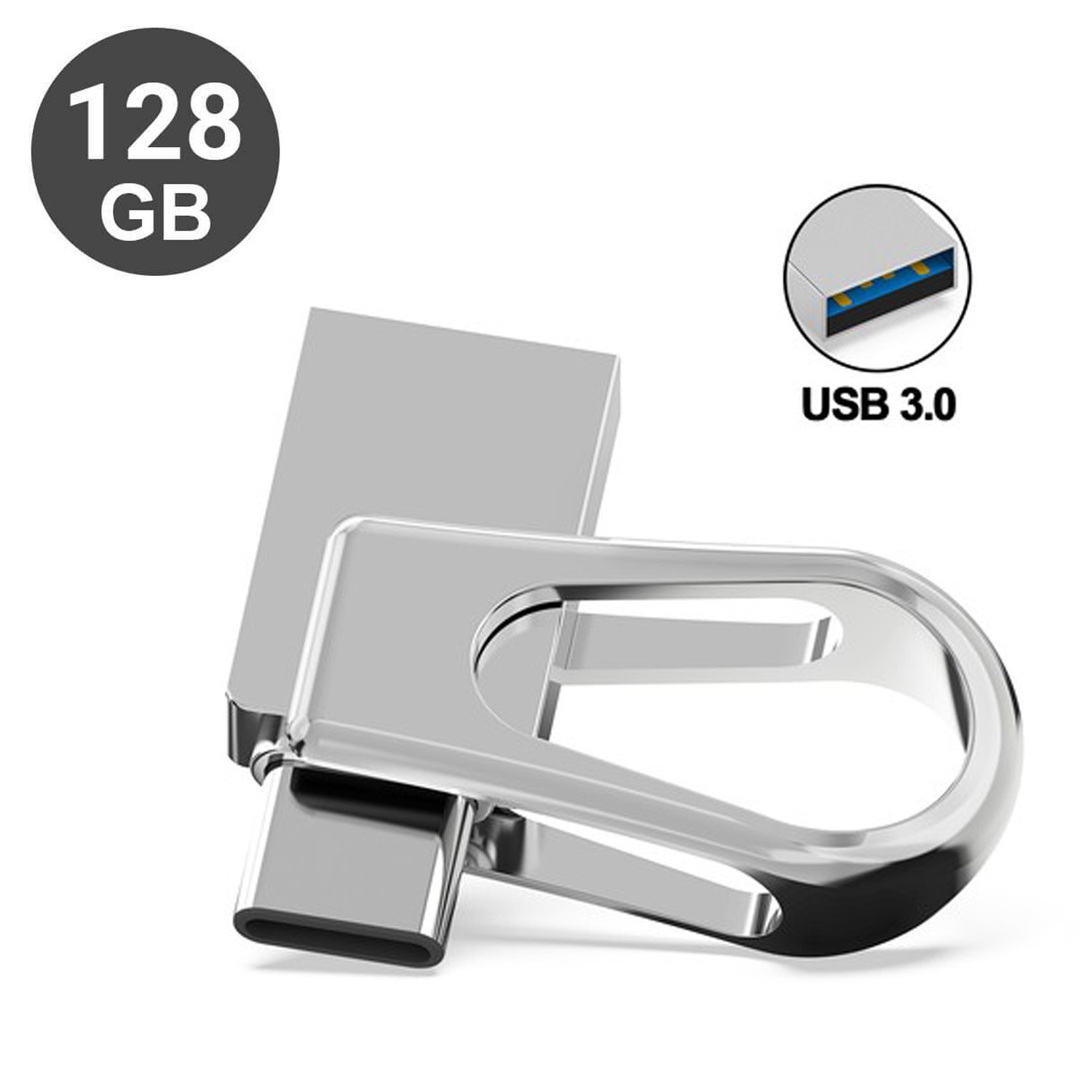 KOOTION 128GB  USB3.0 2 in 1 Metal  USB-C Flash Drives High Speed Lot