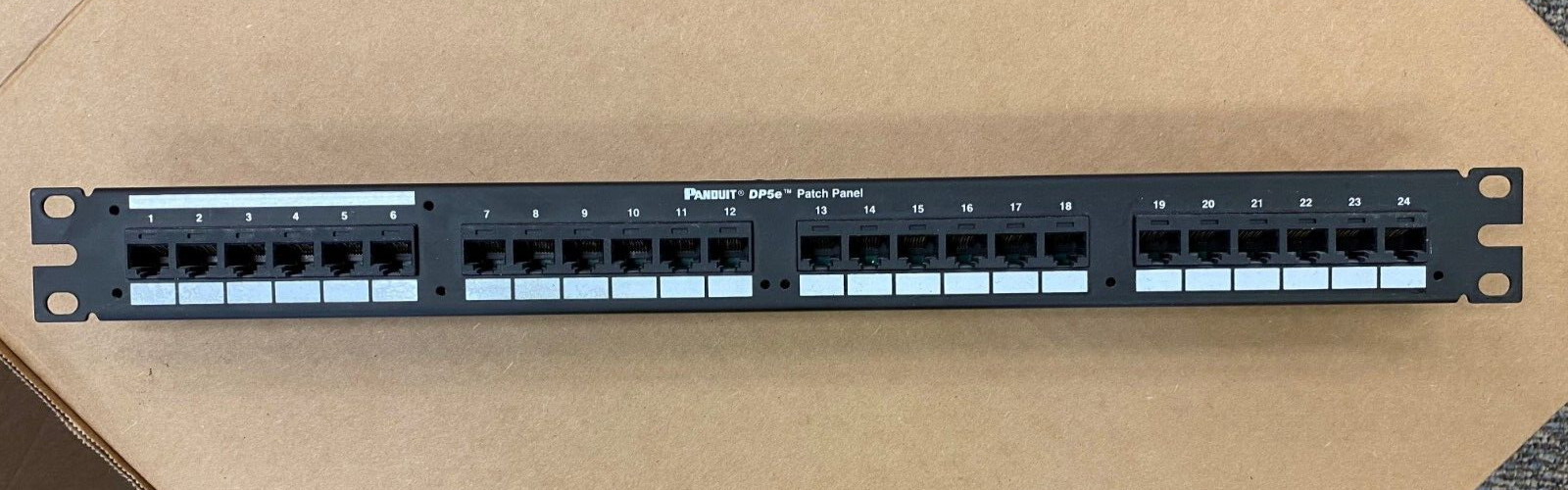 PANDUIT DP245E88110U DP5E 24-PORT 1RU CAT 5E PATCH PANEL