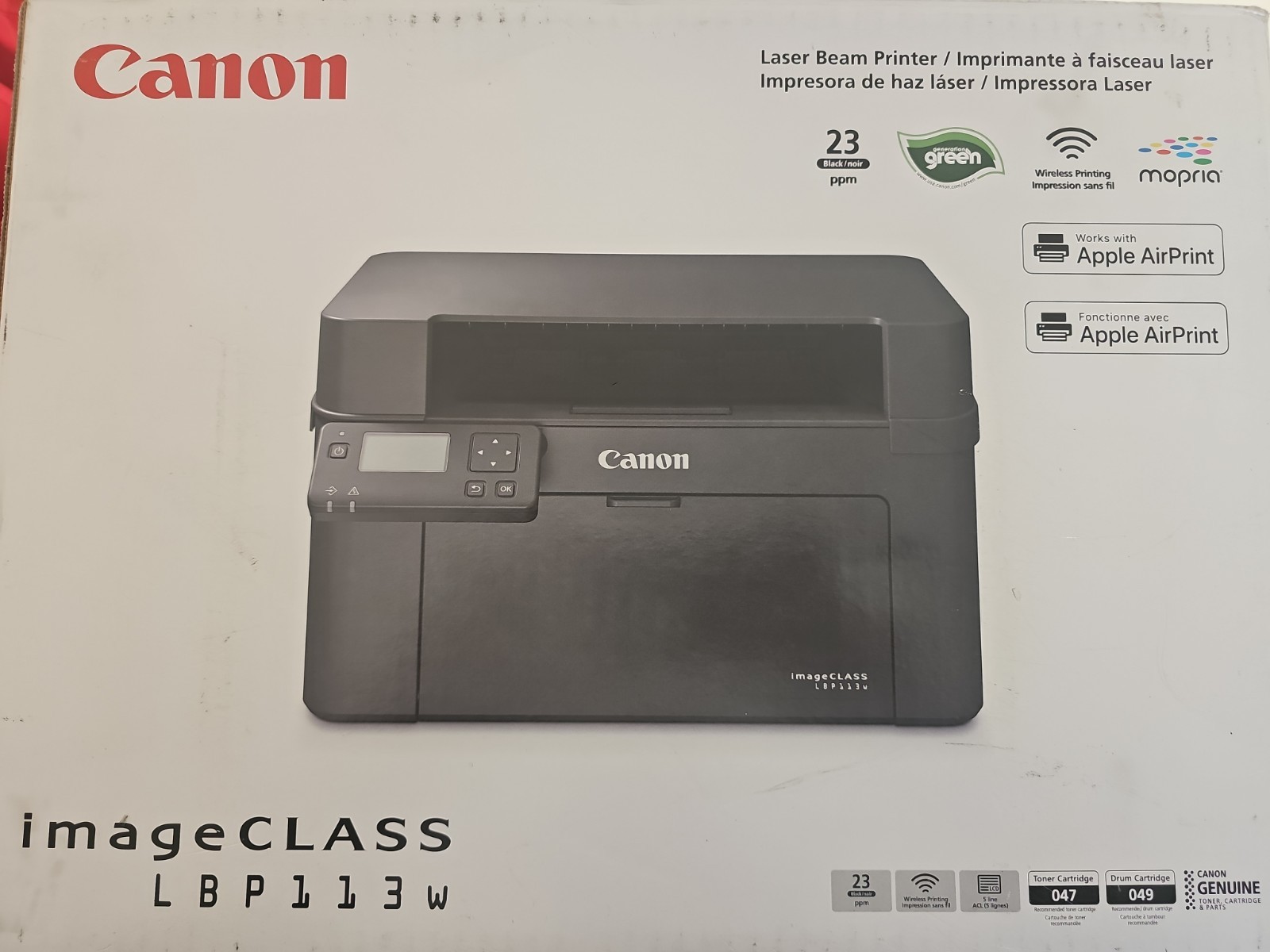 Canon LBP113w imageCLASS Wireless Monochrome Laser Printer New Open Box