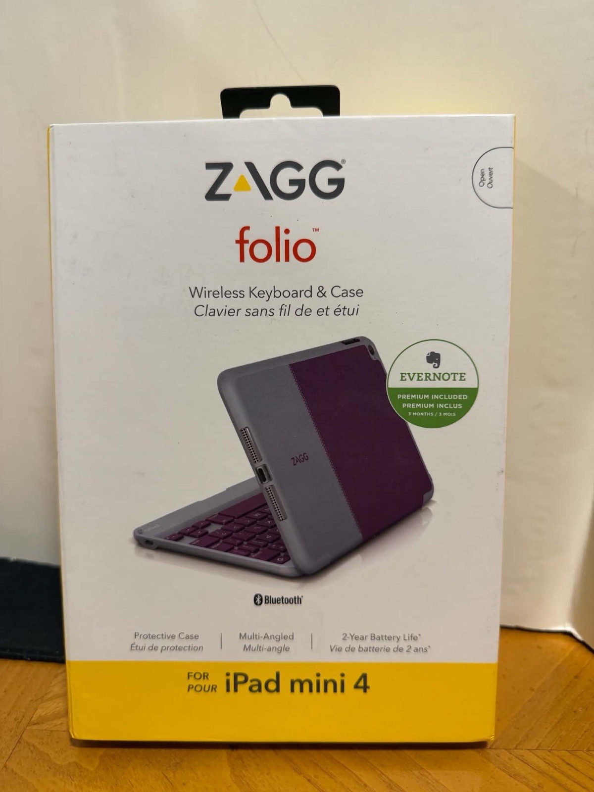 Zagg Folio Wireless Keyboard & Case for ipad Mini 4