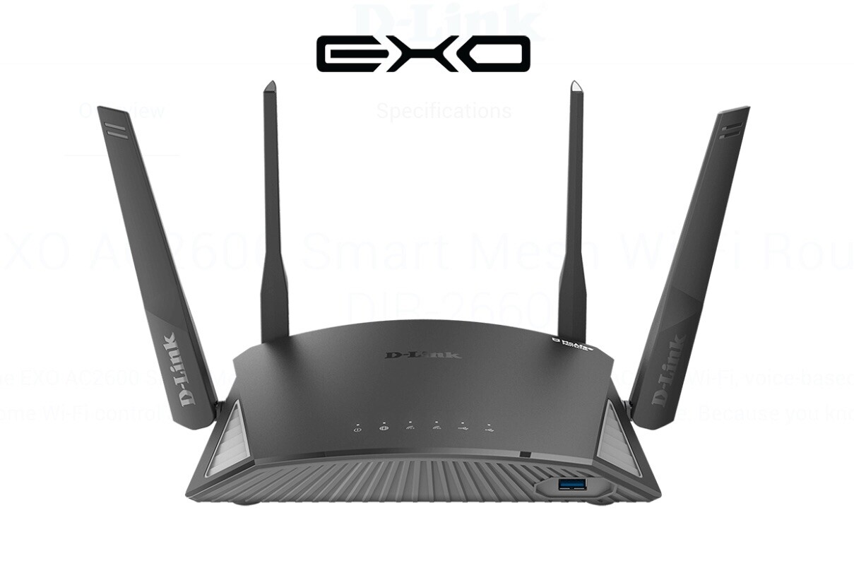 D-Link EXO Smart Mesh WiFi Router AC2600 Dual Band DIR-2660